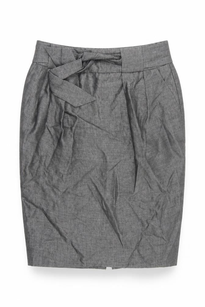 Womens UK Size 10 Principles Straight & Pencil Chambray Skirt