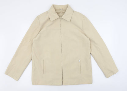 Womens UK Size 10 JBC Collection Beige Biker Coat
