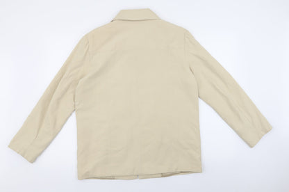 Womens UK Size 10 JBC Collection Beige Biker Coat