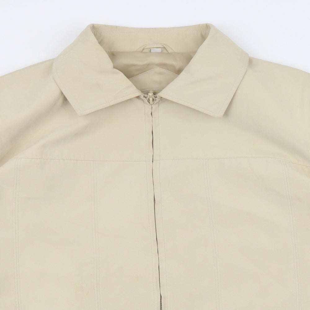 Womens UK Size 10 JBC Collection Beige Biker Coat