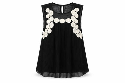 Womens UK Size L E-Lady Black Basic Blouse