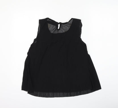Womens UK Size L E-Lady Black Basic Blouse