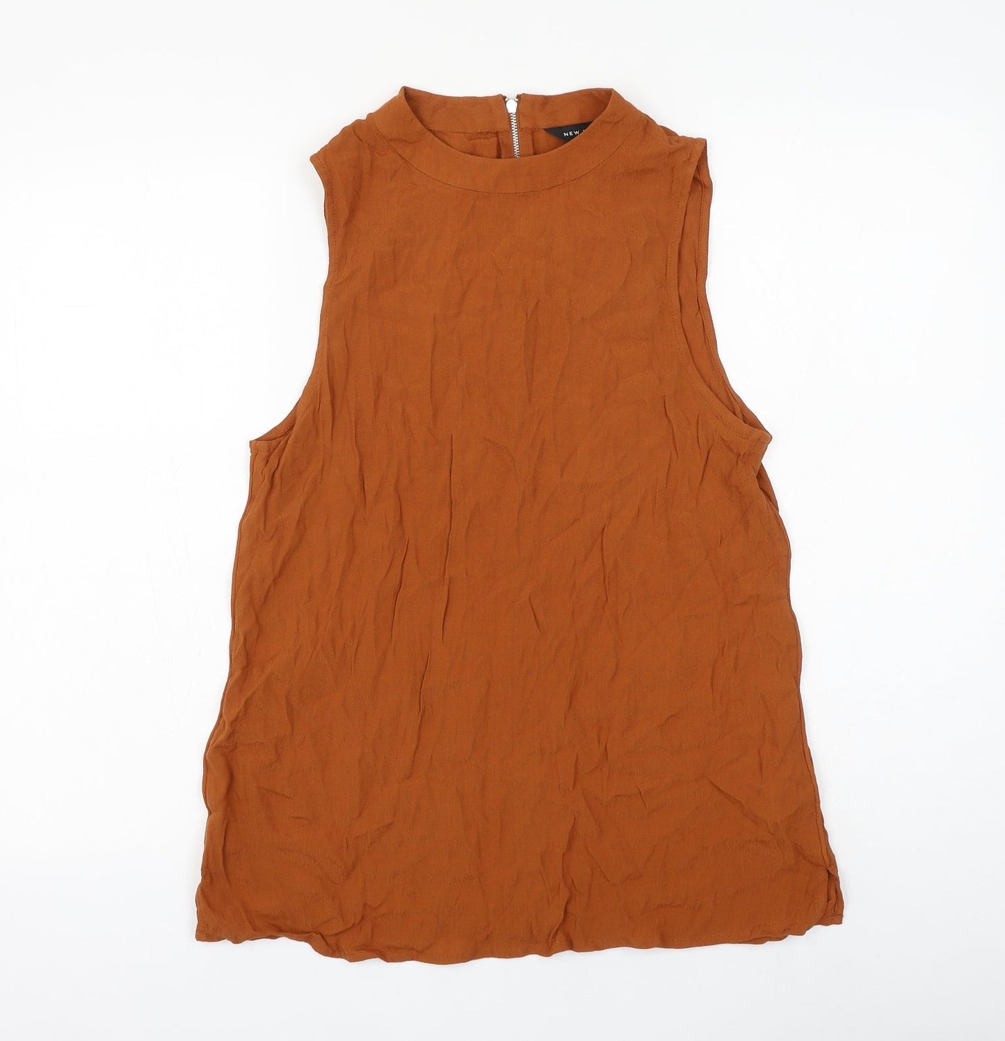 Womens UK Size 12 New Look Brown Basic Blouse
