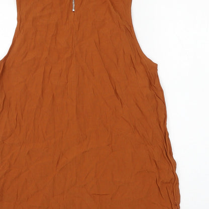 Womens UK Size 12 New Look Brown Basic Blouse
