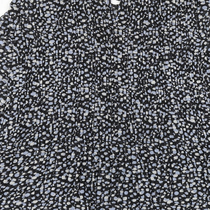 Primark Womens Multicoloured Geometric Polyester Basic Blouse Size 10 Round Neck