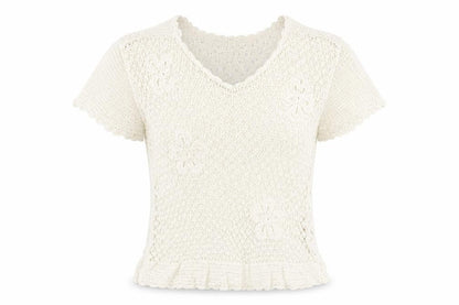 Lakeland Womens White Viscose Basic T-Shirt Size 16 V-Neck