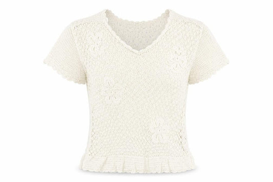 Lakeland Womens White Viscose Basic T-Shirt Size 16 V-Neck