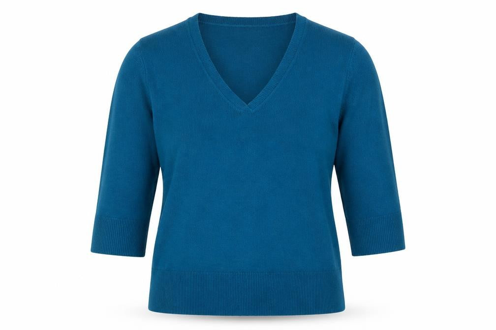 Womens UK Size XL M&Co Blue Pullover Jumper
