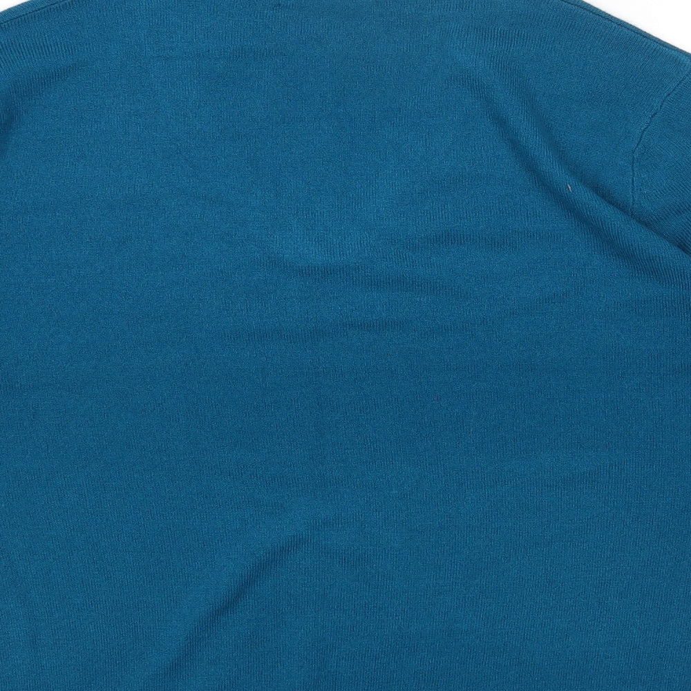 Womens UK Size XL M&Co Blue Pullover Jumper