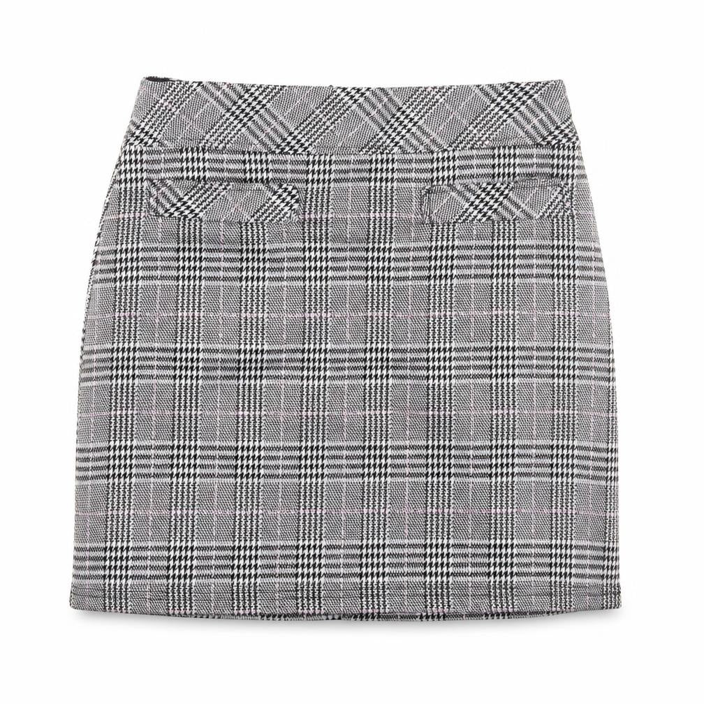 Peacocks Womens Multicoloured Plaid Polyester Mini Skirt Size 8 Zip