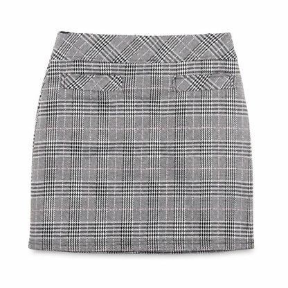Peacocks Womens Multicoloured Plaid Polyester Mini Skirt Size 8 Zip