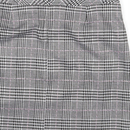 Peacocks Womens Multicoloured Plaid Polyester Mini Skirt Size 8 Zip