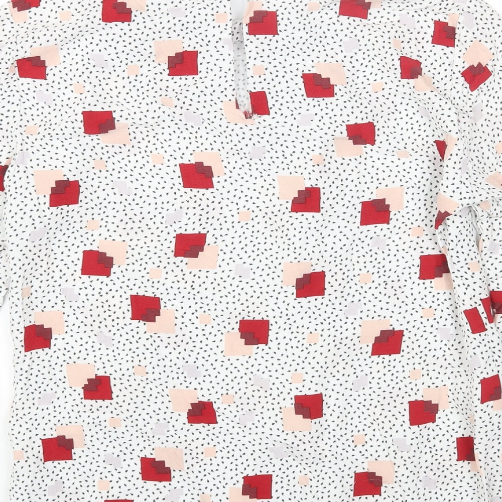 Womens UK Size 8 Marks and Spencer Multicoloured Basic Blouse
