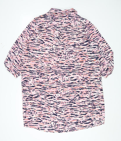Womens UK Size 16 ET VOUS Multicoloured Basic T-Shirt