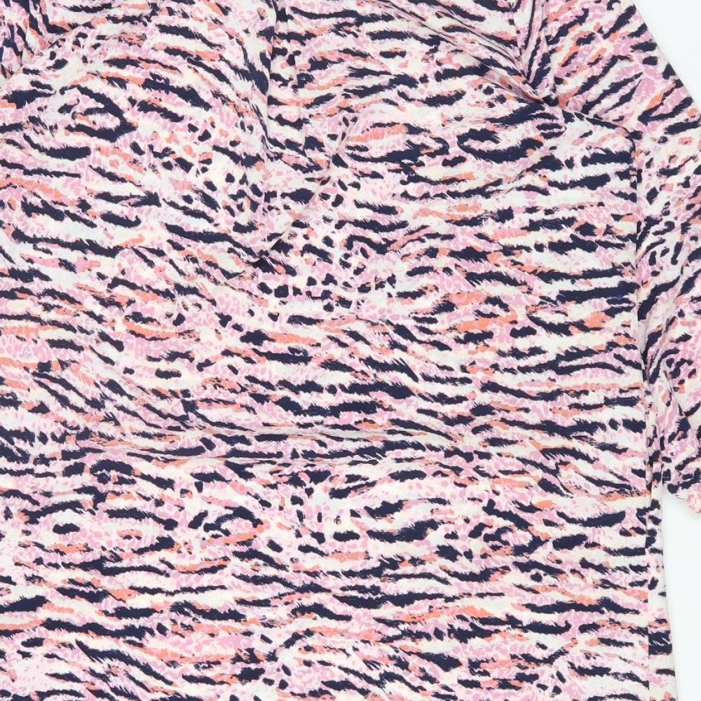 Womens UK Size 16 ET VOUS Multicoloured Basic T-Shirt