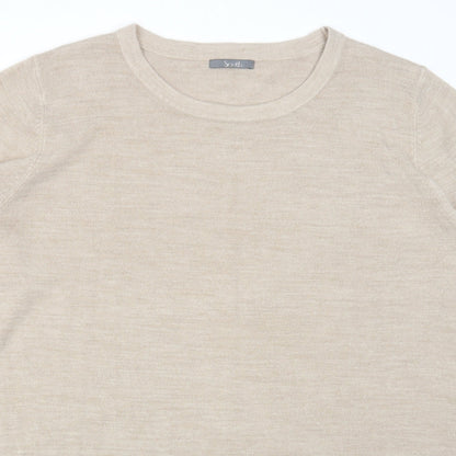 Womens UK Size 22 South Beige Pullover Jumper