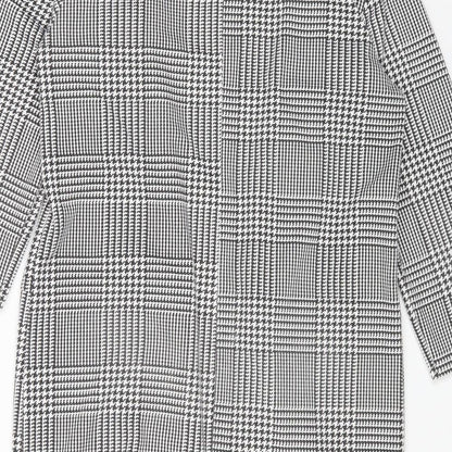 SPOTTED Womens Multicoloured Argyle/Diamond Overcoat Coat Size 10