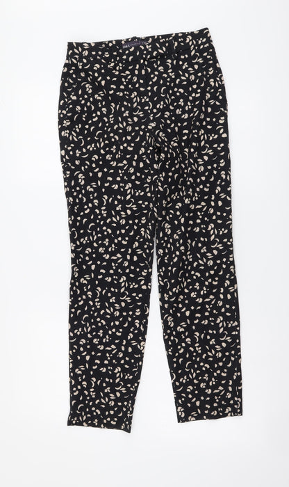 Womens UK Size 6 Marks and Spencer Regular Fit Chino Black Trousers