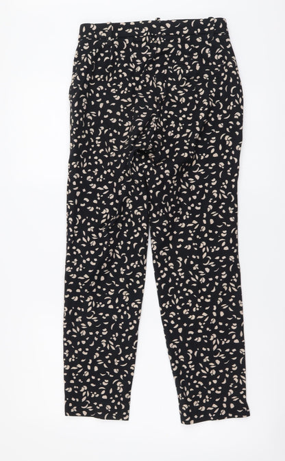Womens UK Size 6 Marks and Spencer Regular Fit Chino Black Trousers