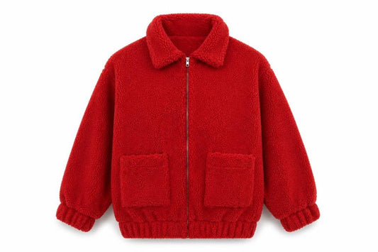 Womens UK Size 10 PRETTYLITTLETHING Red Jacket