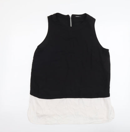 Womens UK Size 14 Roman Black Basic T-Shirt