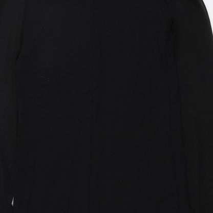 Dorothy Perkins Womens Black Polyester A-Line Size 8 Collared Pullover