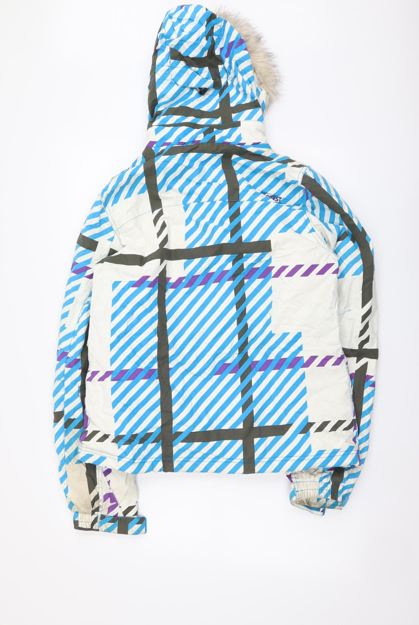 Womens UK Size S Protest Multicoloured Rain Coat