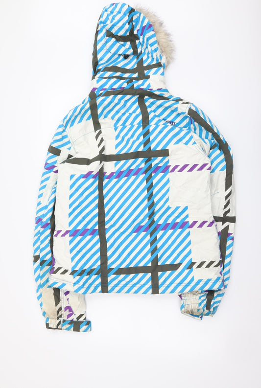 Womens UK Size S Protest Multicoloured Rain Coat