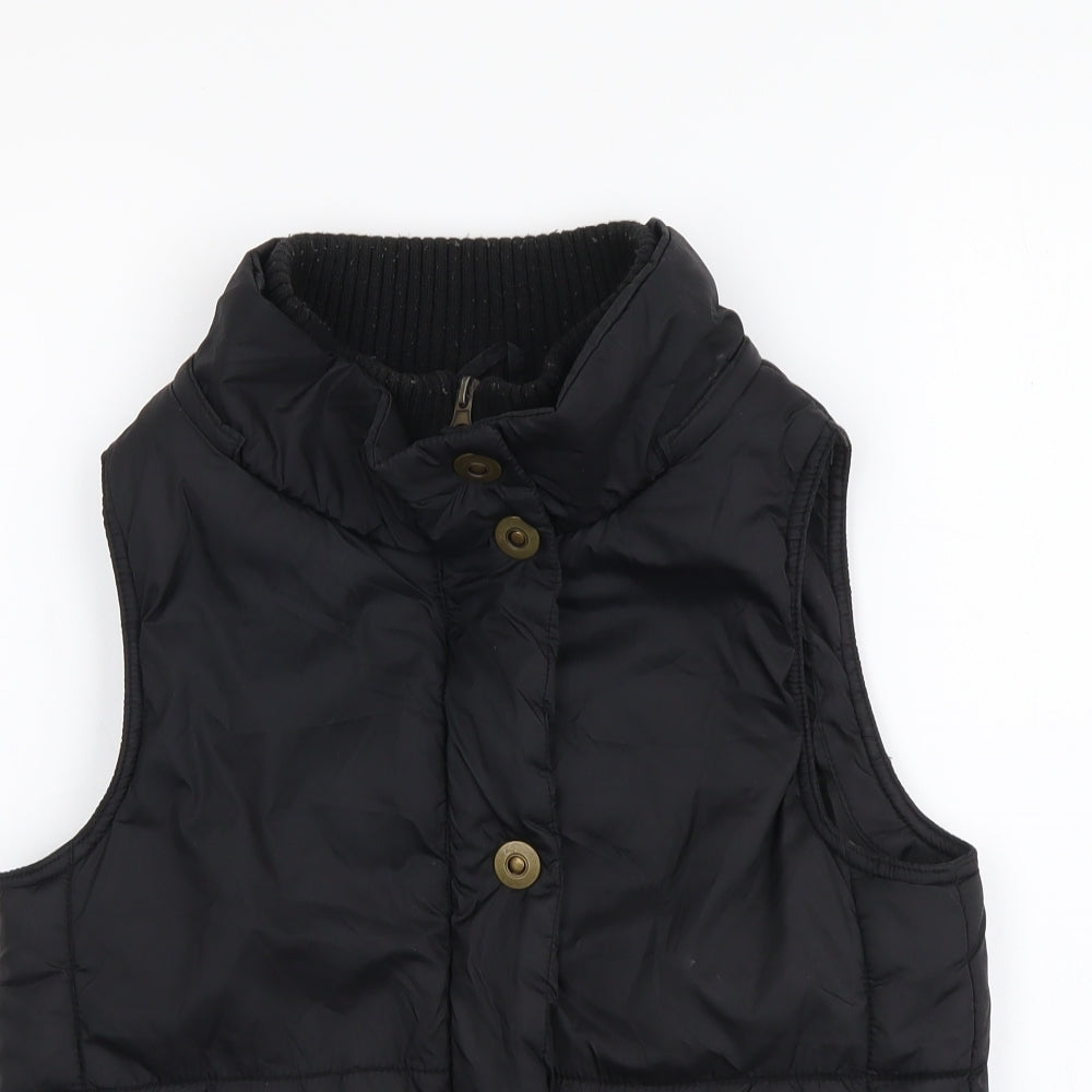 Urban Girls Black Gilet Jacket Size 8 Years Zip