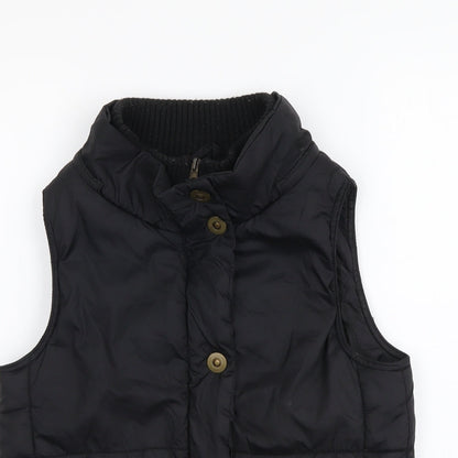 Urban Girls Black Gilet Jacket Size 8 Years Zip