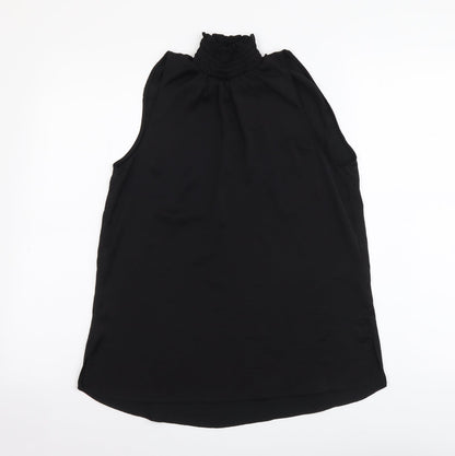 Womens UK Size 6 River Island Black Basic T-Shirt