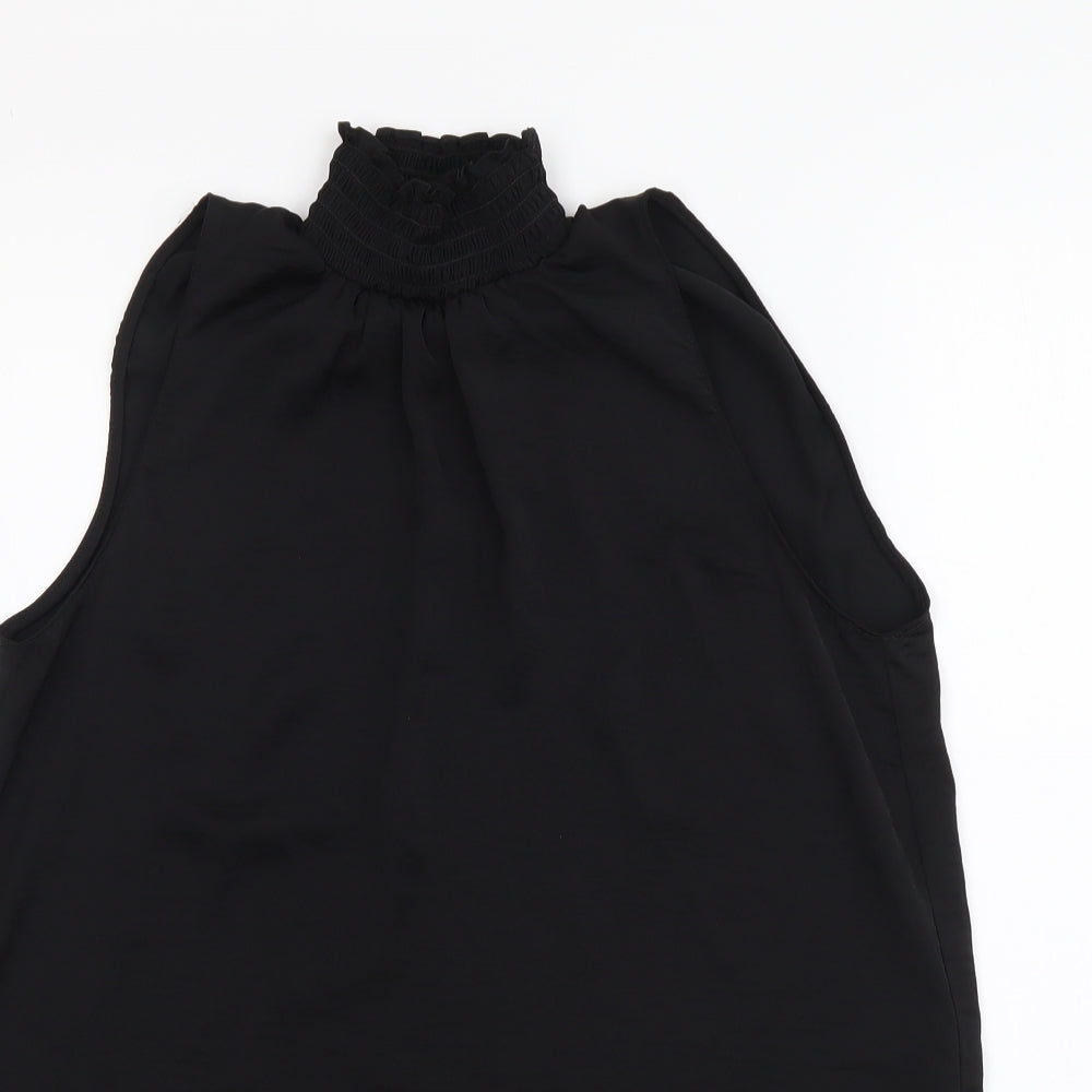 Womens UK Size 6 River Island Black Basic T-Shirt