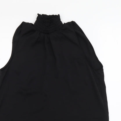 Womens UK Size 6 River Island Black Basic T-Shirt