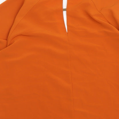 Womens UK Size 8 River Island Orange Basic Blouse