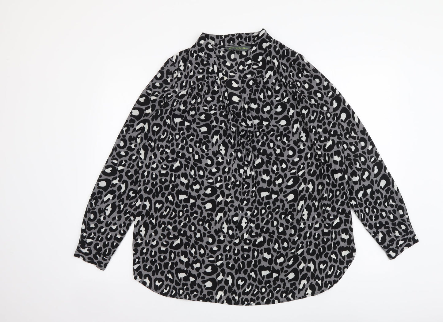 Womens UK Size 10 Blooming Marvellous Grey Basic Blouse