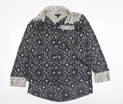 Womens UK Size 10 NEXT Multicoloured Basic Button-Up