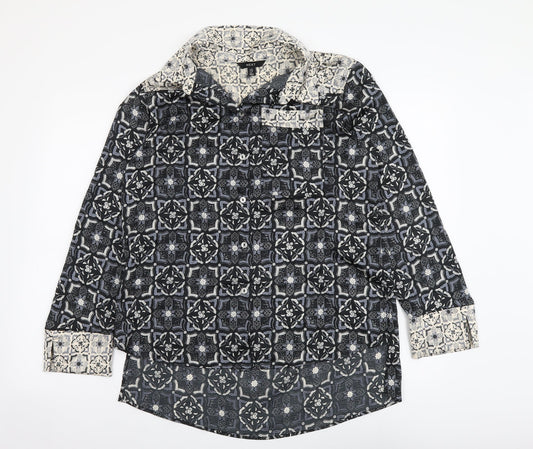 Womens UK Size 10 NEXT Multicoloured Basic Button-Up
