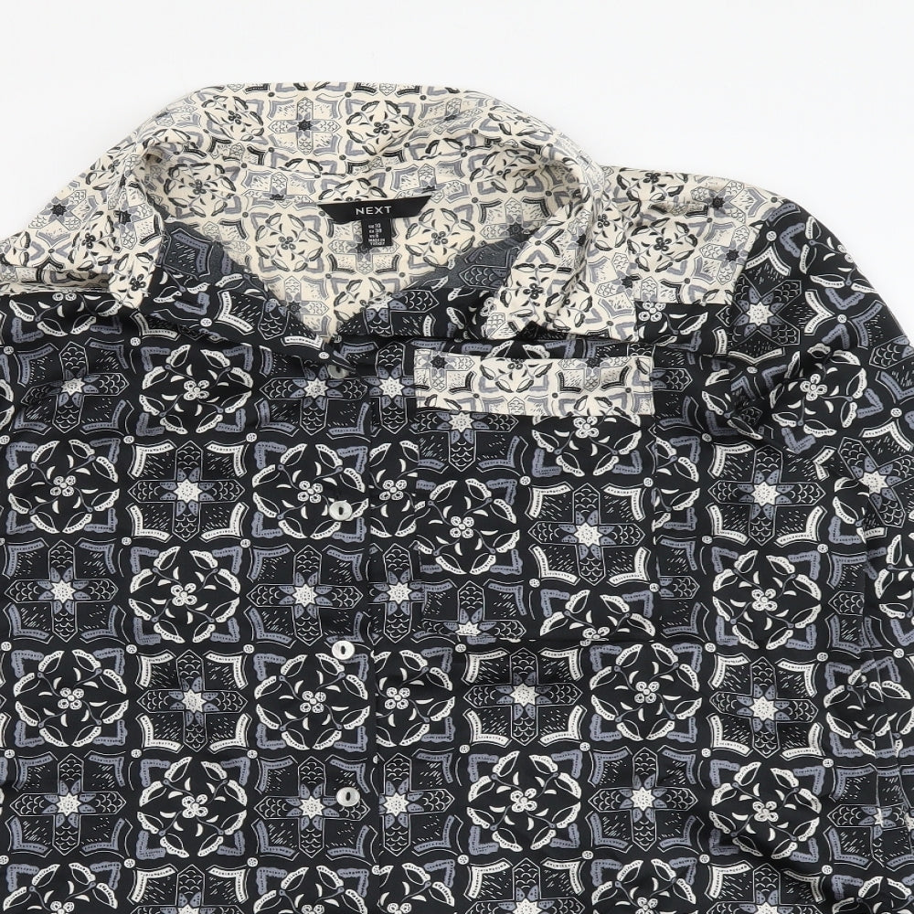 Womens UK Size 10 NEXT Multicoloured Basic Button-Up