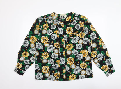 Womens UK Size 10 Collection Multicoloured Basic Button-Up