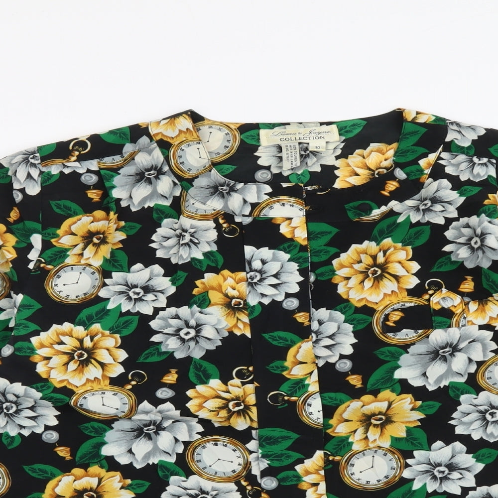 Womens UK Size 10 Collection Multicoloured Basic Button-Up