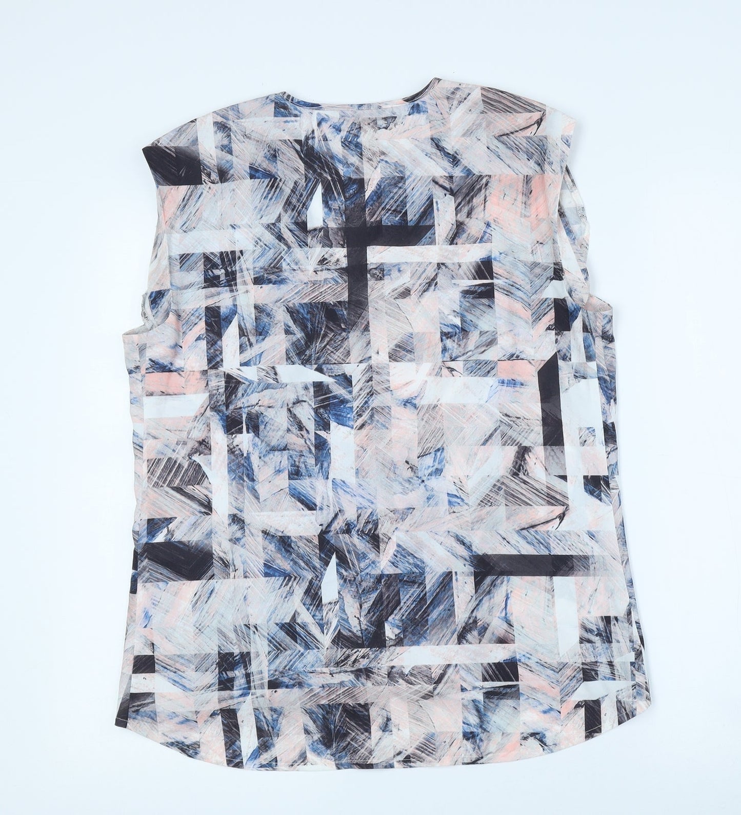 Womens UK Size 12 Warehouse Multicoloured Basic Blouse