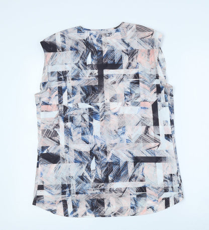 Womens UK Size 12 Warehouse Multicoloured Basic Blouse