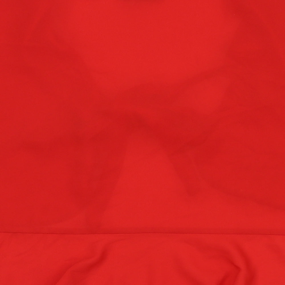 Womens UK Size 8 ASOS Red Basic Blouse