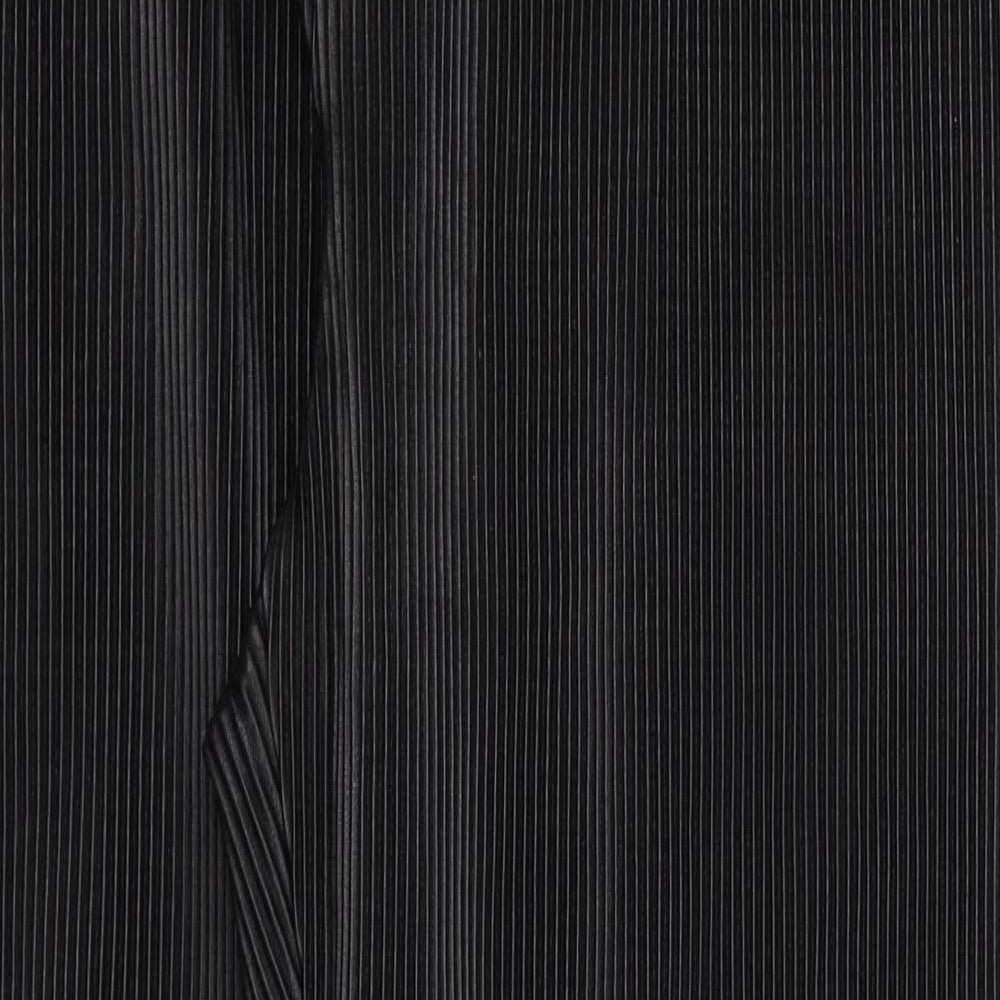 Boohoo Man Mens Black Cotton Dress Pants Trousers Size 36 in L30 in Regular Zip - Ribbed
