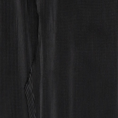Boohoo Man Mens Black Cotton Dress Pants Trousers Size 36 in L30 in Regular Zip - Ribbed