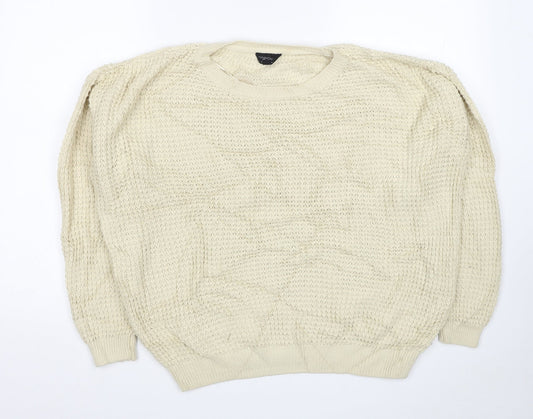 Womens UK Size 10 Topshop Ivory Pullover Jumper