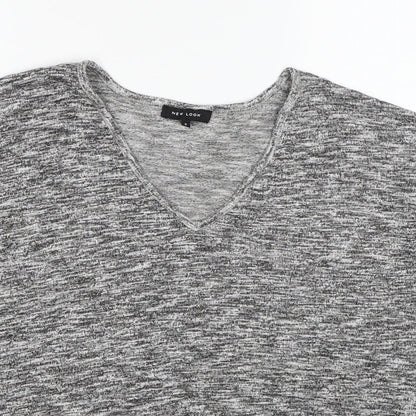 Womens UK Size S New Look Grey Pullover Jumper