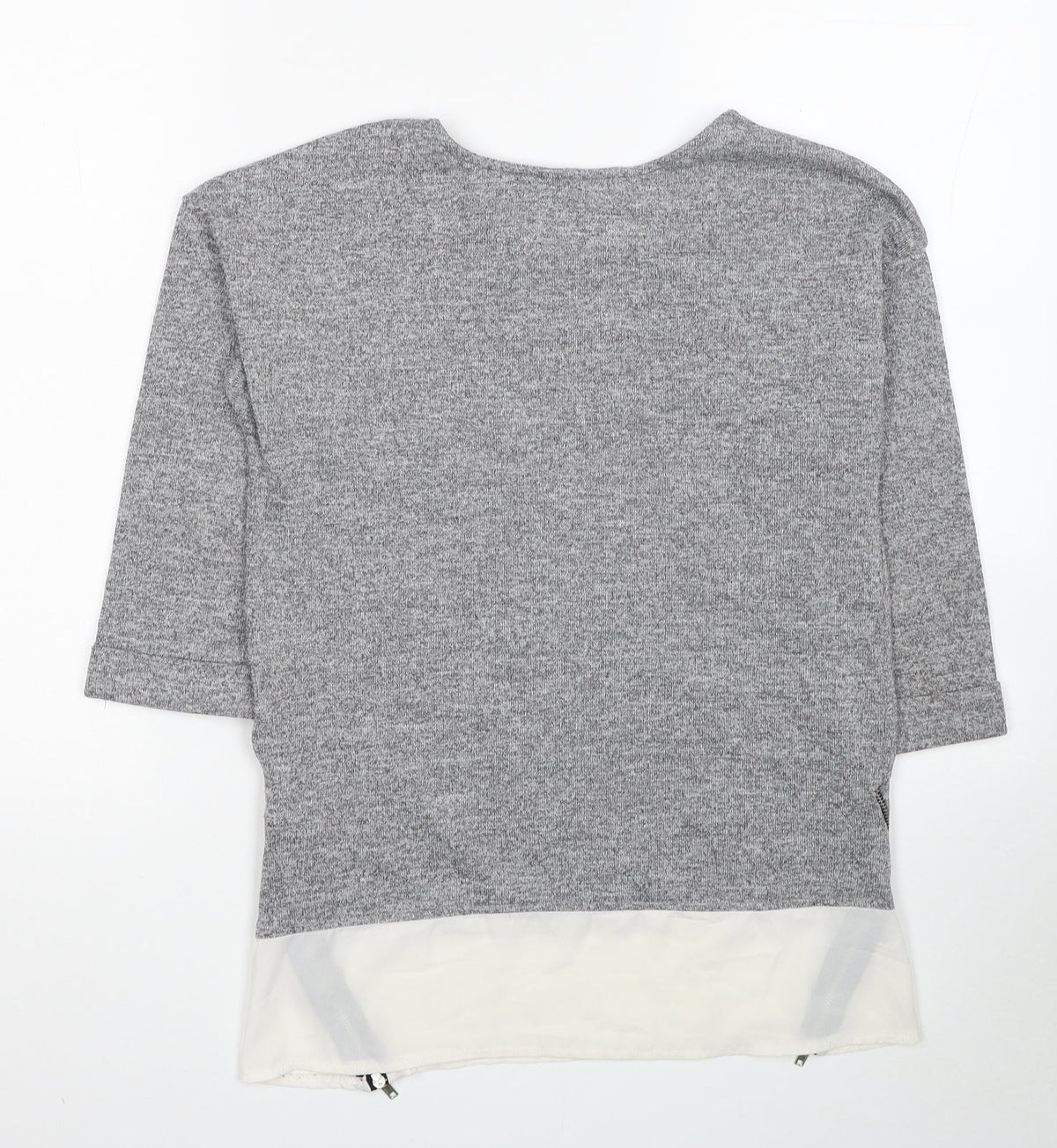 Womens UK Size 6 Atmosphere Grey Jersey Blouse