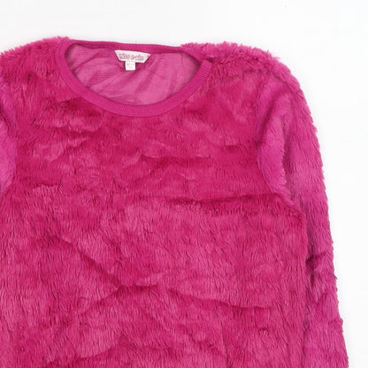 Miss E-vie Girls Pink Polyester Pullover Sweatshirt Size 11-12 Years Pullover