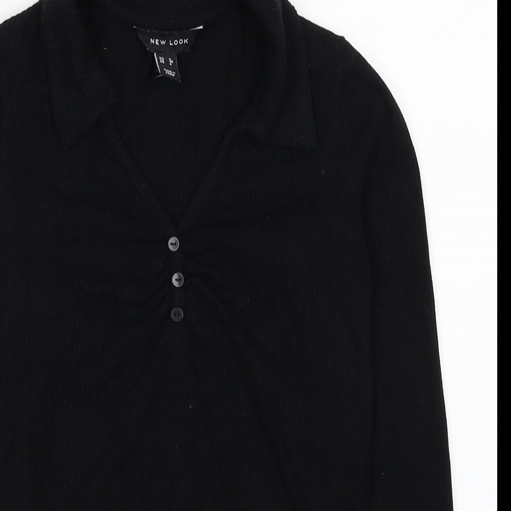 Womens UK Size 8 New Look Black Pullover Jumper